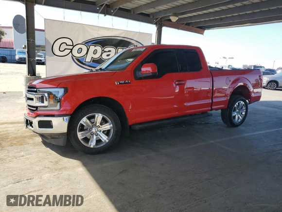 2018 Ford F-150 XL with VIN 1FTEX1CP8JKF82029, listed as a Copart auction lot 55521375 with 90,475 mi miles and Salvage title. Bid and sale history available at DreamBid. Image 1.