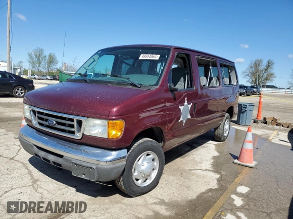 2007 Ford Econoline Passenger XL with VIN 1FBNE31L17DA19262, listed as a Copart auction lot 49344064 with 68,172 mi miles and Salvage Title. Bid and sale history available at carsss.com. Image 1.