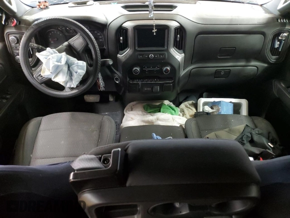 2022 Chevrolet Silverado 1500 Custom with VIN 1GCPDBEK4NZ533187, listed as a Copart auction lot 47368025 with 0 mi miles and Salvage Title. Bid and sale history available at carsss.com. Image 8.