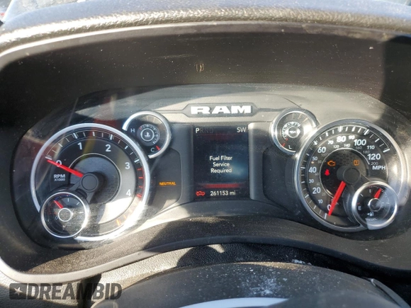 2021 Ram 2500 Tradesman with VIN 3C6UR5CL8MG630884, listed as a Copart auction lot 82829694 with 261,153 mi miles and Salvage Title. Bid and sale history available at carsss.com. Image 9.