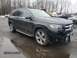 2021 Mercedes-Benz GLS 450 with VIN 4JGFF5KE7MA529553, listed as a Copart auction lot 39989374 with 34,459 mi miles and . Bid and sale history available at DreamBid. Image 4.