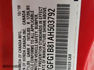 2010 Honda Civic Cpe EX with VIN 2HGFG1B81AH503792, listed as a Copart auction lot 51085935 with 146,514 mi miles and Salvage Title. Bid and sale history available at carsss.com. Image 14.