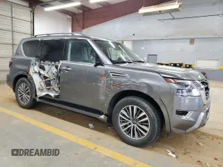 2022 Nissan Armada SL with VIN JN8AY2BD0N9676139, listed as a Copart auction lot 88041085 with 19,447 mi miles and Salvage Title. Bid and sale history available at carsss.com. Image 4.