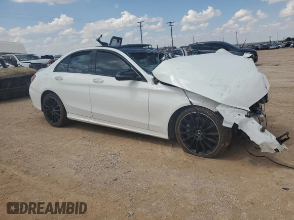 2019 Mercedes-Benz C 43 AMG with VIN 55SWF6EB4KU303646, listed as a Copart auction lot 70052434 with Not provided miles and Non repairable. Bid and sale history available at DreamBid. Image 4.