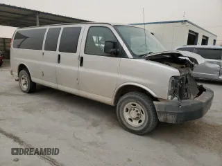 2008 Chevrolet Express Passenger with VIN 1GAHG39KX81194703, listed as a Copart auction lot 48727715 with 116,074 mi miles and Salvage title. Bid and sale history available at DreamBid. Image 4.