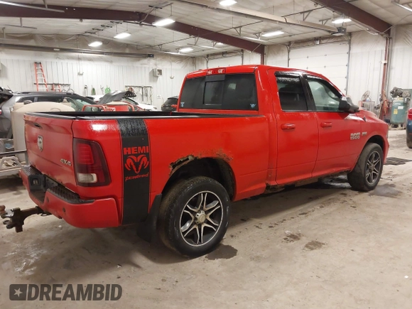 2013 Ram 1500 Sport with VIN 1C6RR7HT7DS516541, listed as a IAAI auction lot 41663993 with 176,831 mi miles and . Bid and sale history available at DreamBid. Image 4.