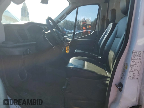 2021 Ford Transit Cargo with VIN 1FTBR1C84MKA86168, listed as a Copart auction lot 49556215 with 75,151 mi miles and Salvage Title. Bid and sale history available at DreamBid. Image 7.