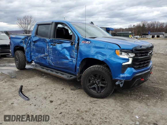 2022 Chevrolet Silverado 1500 LT Trail Boss with VIN 3GCUDFED7NG619475, listed as a Copart auction lot 78949174 with 14,068 mi miles and Salvage Title. Bid and sale history available at DreamBid. Image 4.