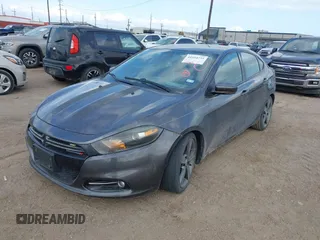 2015 Dodge Dart GT with VIN 1C3CDFEBXFD193987, listed as a IAAI auction lot 41554735 with 143,161 mi miles. Bid and sale history available at carsss.com. Image 2.