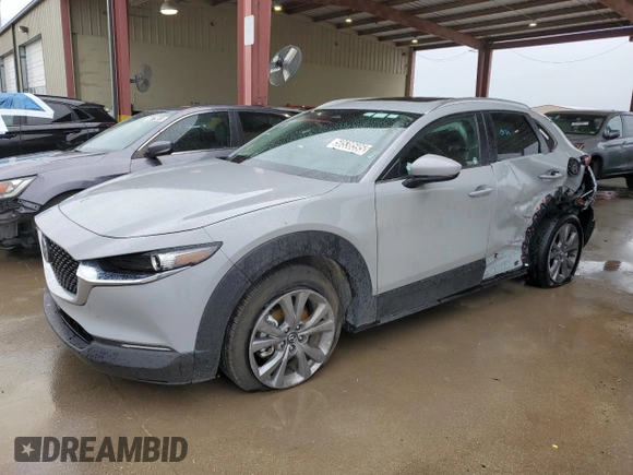2025 Mazda CX-30 S Preferred with VIN 3MVDMBCM9SM770986, listed as a Copart auction lot 50538595 with 5,798 mi miles and Non Repairable. Bid and sale history available at DreamBid. Image 1.