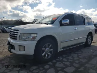 2007 Infiniti QX56 with VIN 5N3AA08A57N806639, listed as a Copart auction lot 80246444 with 210,515 mi miles and Clean Title. Bid and sale history available at carsss.com. Image 1.