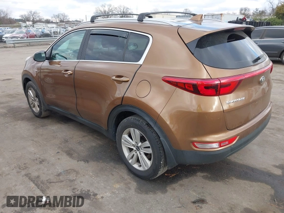 2018 Kia Sportage LX with VIN KNDPMCAC5J7419709, listed as a IAAI auction lot 41230791 with 85,491 mi miles. Bid and sale history available at carsss.com. Image 3.
