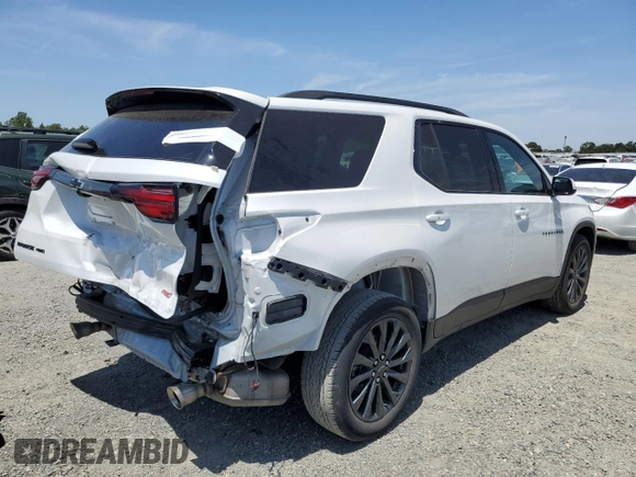 2023 Chevrolet Traverse RS z VIN 1GNEVJKWXPJ182011, wystawiony jako Copart lot #58865275 z przebiegiem 27 110 mil mil oraz Szkoda całkowita • Salvage title. Historia ofert i sprzedaży dostępna na DreamBid. Obrazek 3.