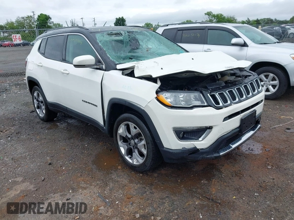 2019 Jeep Compass Limited z VIN 3C4NJDCB0KT842799, wystawiony jako IAAI lot #42236964 z przebiegiem 118 627 mil mil oraz . Historia ofert i sprzedaży dostępna na DreamBid. Obrazek 1.