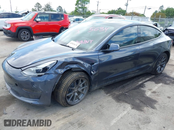 2022 Tesla Model 3 Long Range z VIN 5YJ3E1EB4NF175634, wystawiony jako IAAI lot #42021674 z przebiegiem 39 475 mil mil oraz . Historia ofert i sprzedaży dostępna na DreamBid. Obrazek 6.
