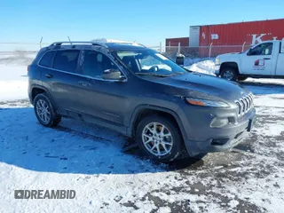 2014 Jeep Cherokee Latitude with VIN 1C4PJLCS8EW142983, listed as a IAAI auction lot 41569094 with 1 mi miles. Bid and sale history available at carsss.com. Image 1.