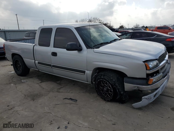2003 Chevrolet Silverado 1500 Work Truck with VIN 1GCEC19X23Z325851, listed as a Copart auction lot 44549905 with 259,610 mi miles and Salvage Title. Bid and sale history available at carsss.com. Image 4.