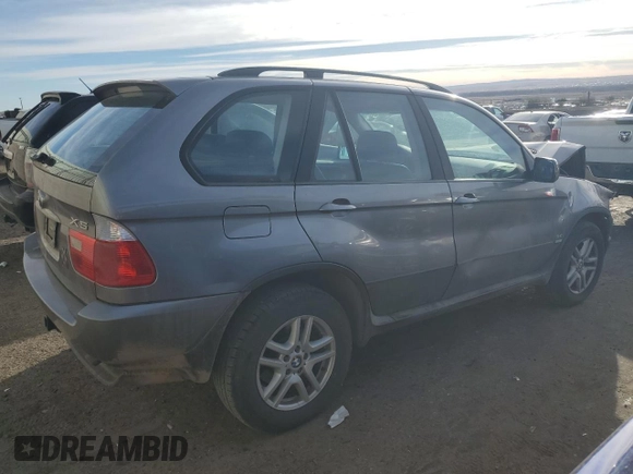 2004 BMW X5 3.0i with VIN 5UXFA13514LU29204, listed as a Copart auction lot 49104855 with 105,369 mi miles and Salvage Title. Bid and sale history available at carsss.com. Image 3.