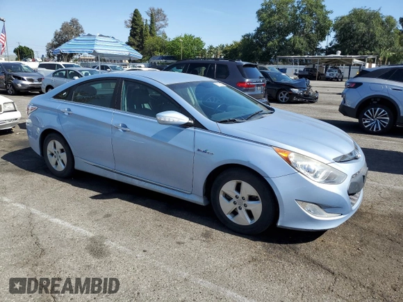 2012 Hyundai Sonata Hybrid z VIN KMHEC4A43CA047569, wystawiony jako Copart lot #57174535 z przebiegiem 186 562 mil mil oraz Czysty tytuł • Clean title. Historia ofert i sprzedaży dostępna na DreamBid. Obrazek 4.