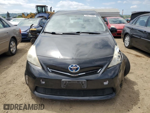 2013 Toyota Prius Two with VIN JTDZN3EU5D3234208, listed as a Copart auction lot 53671595 with 205,775 mi miles and Salvage Title. Bid and sale history available at carsss.com. Image 5.