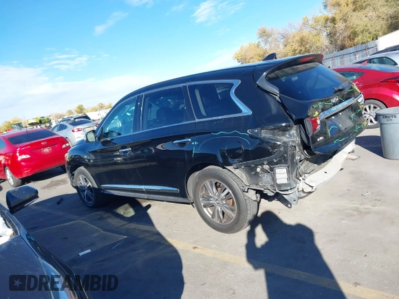 2020 Infiniti QX60 Luxe with VIN 5N1DL0MM5LC522210, listed as a IAAI auction lot 40913550 with 90,289 mi miles and . Bid and sale history available at DreamBid. Image 14.