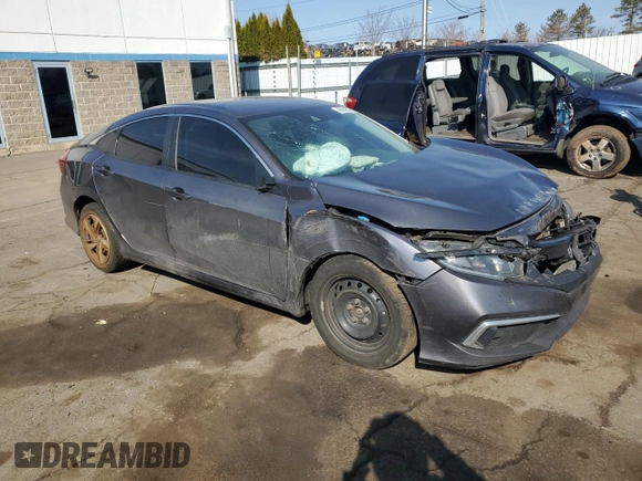 2019 Honda Civic LX with VIN 2HGFC2F66KH541403, listed as a Copart auction lot 48694535 with 118,906 mi miles and Salvage Title. Bid and sale history available at DreamBid. Image 4.