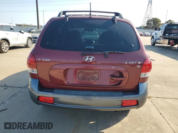 2005 Hyundai Santa Fe GLS with VIN KM8SC13D25U919692, listed as a Copart auction lot 76765954 with 164,644 mi miles and Clean Title. Bid and sale history available at carsss.com. Image 6.