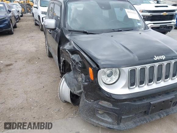 2018 Jeep Renegade Limited with VIN ZACCJADB7JPH33038, listed as a IAAI auction lot 42151122 with 84,688 mi miles and . Bid and sale history available at DreamBid. Image 6.