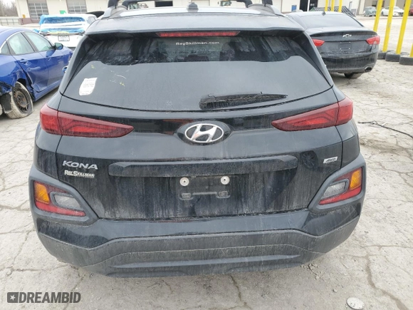 2019 Hyundai Kona SEL with VIN KM8K2CAA7KU352673, listed as a Copart auction lot 46595165 with 64,482 mi miles and Salvage Title. Bid and sale history available at carsss.com. Image 6.