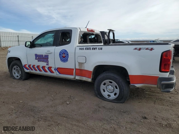 2019 Chevrolet Colorado 4WD Work Truck with VIN 1GCHTBEA7K1272128, listed as a Copart auction lot 45045575 with 159,874 mi miles and Salvage Title. Bid and sale history available at carsss.com. Image 2.