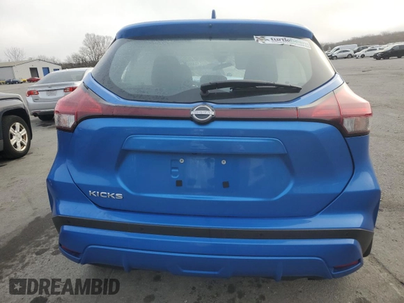 2023 Nissan Kicks S with VIN 3N1CP5BV0PL568683, listed as a Copart auction lot 49624455 with 0 mi miles and Salvage Title. Bid and sale history available at carsss.com. Image 6.