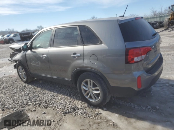 2014 Kia Sorento LX with VIN 5XYKT4A65EG427170, listed as a Copart auction lot 42345125 with 116,688 mi miles and Salvage Title. Bid and sale history available at carsss.com. Image 2.