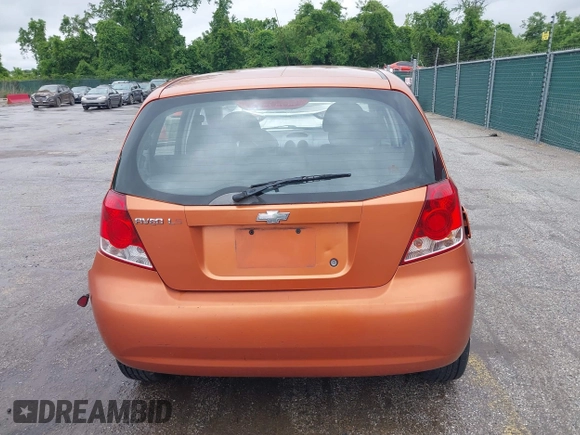 2006 Chevrolet Aveo LS with VIN KL1TD66646B518732, listed as a IAAI auction lot 42331787 with 145,491 mi miles and . Bid and sale history available at DreamBid. Image 16.