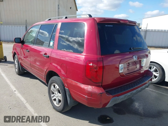 2005 Honda Pilot EX-L with VIN 2HKYF18545H544535, listed as a IAAI auction lot 42250692 with 232,994 mi miles and . Bid and sale history available at DreamBid. Image 3.