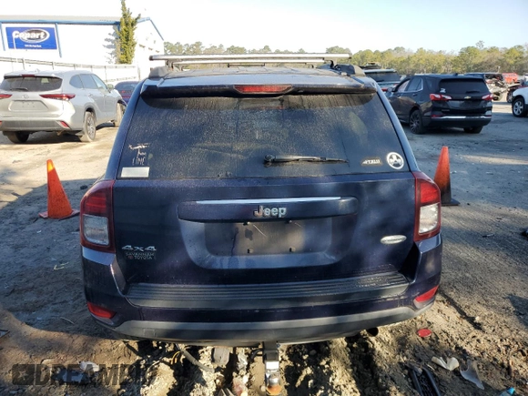 2015 Jeep Compass High Altitude Edition with VIN 1C4NJDEB7FD259204, listed as a Copart auction lot 43287155 with 170,584 mi miles and Non Repairable. Bid and sale history available at carsss.com. Image 6.