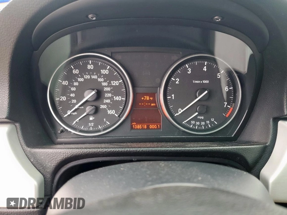 2007 BMW 3 Series 328xi with VIN WBAVC93597KX58052, listed as a Copart auction lot 48957795 with 138,518 mi miles and Clean Title. Bid and sale history available at carsss.com. Image 9.