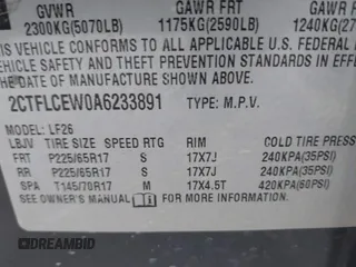 2010 GMC Terrain SLE-1 with VIN 2CTFLCEW0A6233891, listed as a IAAI auction lot 41479231 with 205,750 mi miles. Bid and sale history available at carsss.com. Image 9.