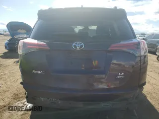 2018 Toyota RAV4 LE with VIN 2T3BFREV6JW739046, listed as a Copart auction lot 57475695 with 81,410 mi miles and Salvage title. Bid and sale history available at DreamBid. Image 6.