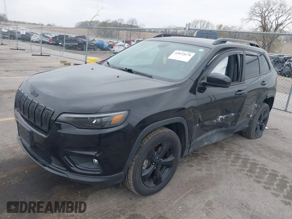 2019 Jeep Cherokee Latitude Plus with VIN 1C4PJMLX8KD484071, listed as a IAAI auction lot 42072674 with 96,701 mi miles and . Bid and sale history available at DreamBid. Image 2.