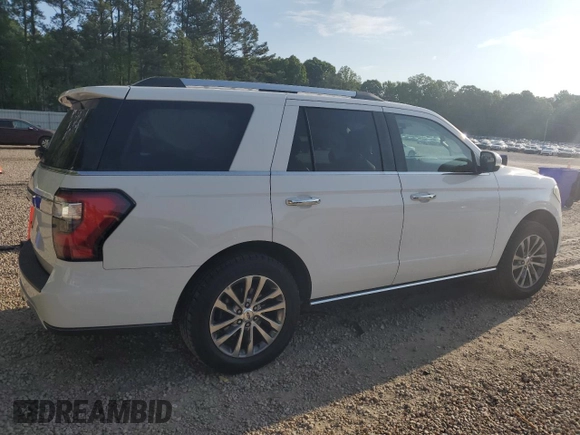 2018 Ford Expedition Limited with VIN 1FMJU1KT4JEA39888, listed as a Copart auction lot 54742545 with 165,273 mi miles and Salvage title. Bid and sale history available at DreamBid. Image 3.