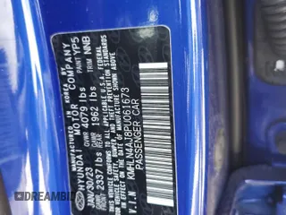 2023 Hyundai Elantra Limited z VIN KMHLN4AJ8PU061673, wystawiony jako Copart lot #57756205 z przebiegiem 40 103 mil mil oraz Nie do naprawy • Non repairable. Historia ofert i sprzedaży dostępna na DreamBid. Obrazek 12.