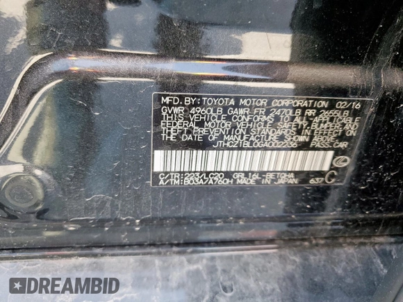 2016 Lexus GS 350 z VIN JTHCZ1BL0GA002236, wystawiony jako Copart lot #52130505 z przebiegiem 80 824 mil mil oraz Szkoda całkowita • Salvage title. Historia ofert i sprzedaży dostępna na DreamBid. Obrazek 12.