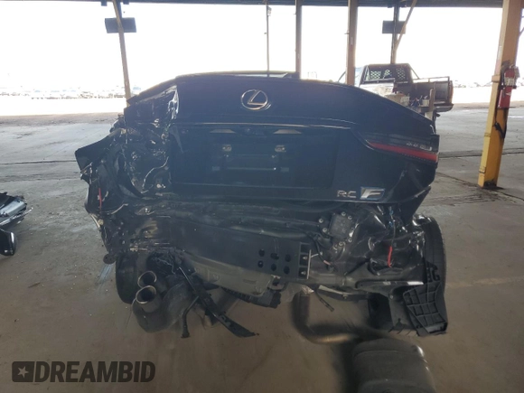 2022 Lexus RC F with VIN JTHDP5BC3N5008409, listed as a Copart auction lot 52106265 with 21,065 mi miles and Salvage title. Bid and sale history available at DreamBid. Image 6.