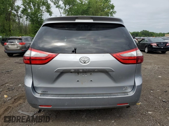 2015 Toyota Sienna LE with VIN 5TDJK3DC5FS120127, listed as a Copart auction lot 60461345 with 152,368 mi miles and Salvage title. Bid and sale history available at DreamBid. Image 6.