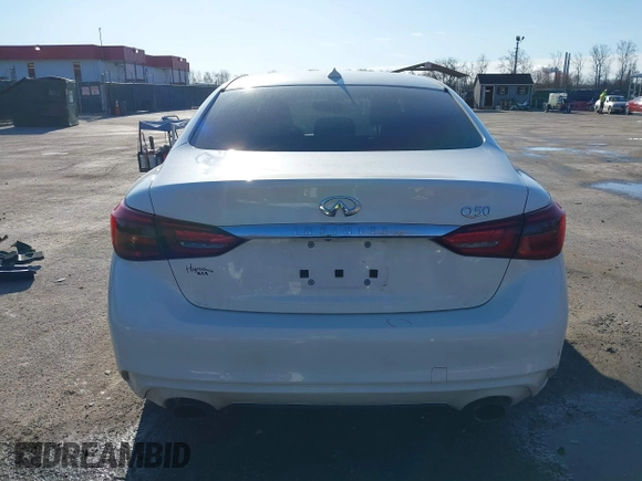 2020 Infiniti Q50 Pure with VIN JN1EV7AP6LM207147, listed as a IAAI auction lot 41793447 with 78,580 mi miles and . Bid and sale history available at carsss.com. Image 17.