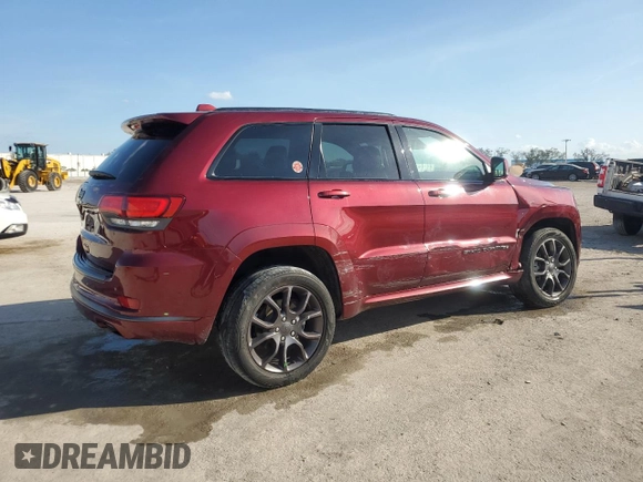 2020 Jeep Grand Cherokee Overland with VIN 1C4RJFCG9LC294582, listed as a Copart auction lot 43921225 with 41,759 mi miles and Salvage Title. Bid and sale history available at carsss.com. Image 3.