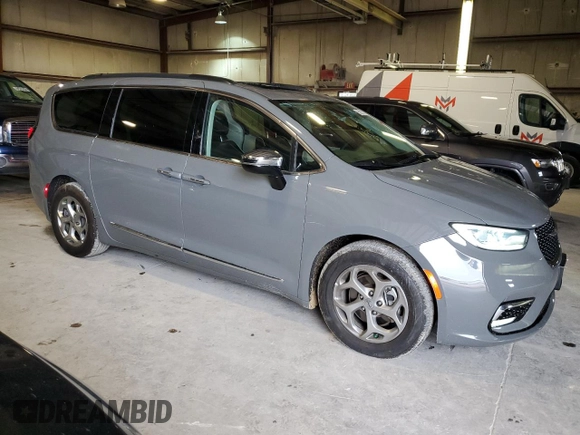 2023 Chrysler Pacifica Limited with VIN 2C4RC1GG0PR529598, listed as a Copart auction lot 55287345 with 65,714 mi miles and Salvage title. Bid and sale history available at DreamBid. Image 4.