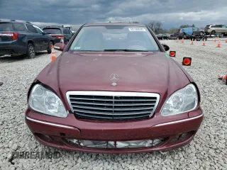 2004 Mercedes-Benz S 500 with VIN WDBNG84J94A421961, listed as a Copart auction lot 53140555 with Not Provided miles and Salvage Title. Bid and sale history available at DreamBid. Image 5.