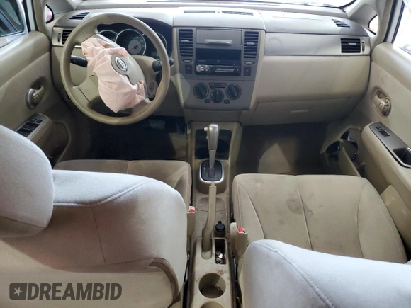 2009 Nissan Versa S with VIN 3N1BC13E99L483911, listed as a Copart auction lot 51591235 with Not Provided miles and Salvage Title. Bid and sale history available at DreamBid. Image 8.