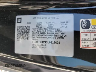 2020 Chevrolet Camaro 1LT with VIN 1G1FB3DS3L0113603, listed as a Copart auction lot 48622485 with 43,136 mi miles and Salvage Title. Bid and sale history available at carsss.com. Image 12.